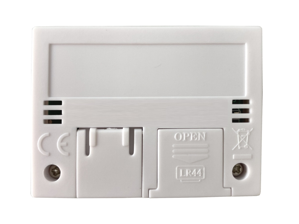 Mini Thermo- Hygrometer digital - weiß - selbstklebend